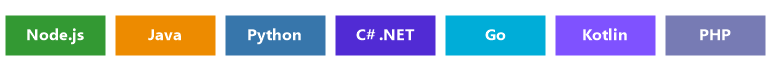 Supported SDK languages: Node.js, Java, Python, C#, Go, Kotlin, PHP - LogiCoy eRx